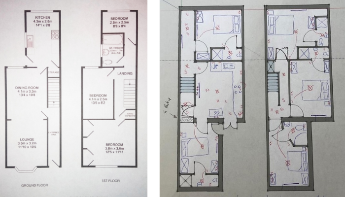 HMO floor plan